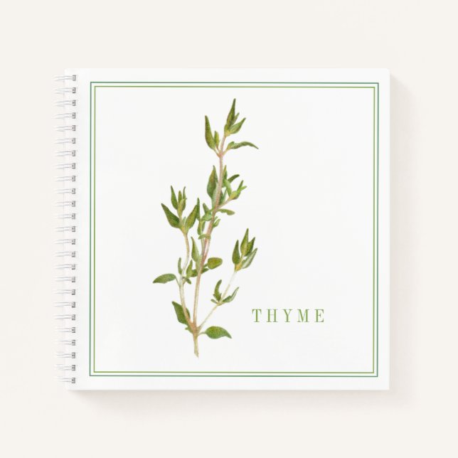 THYME FRAIS 8,5x8,5 Carnet spiral (Devant)