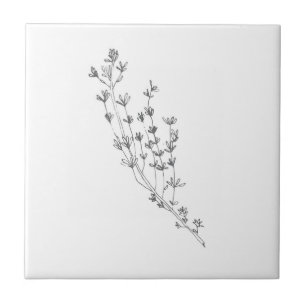 Thyme herb small tile