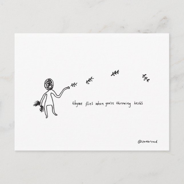 thyme postcard (Front)