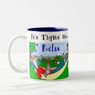 Thyme (Time) to Relax - Ralphie Two-Tone Coffee Mug