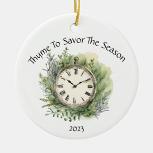 Thyme To Savour The Season, Herb Lover Ornament