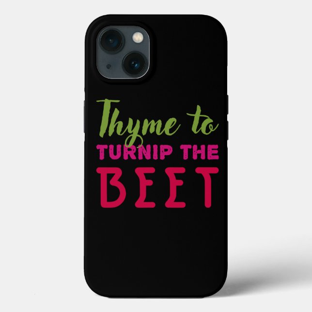 Thyme To Turnip the Beet Vegan Case-Mate iPhone Case (Back)