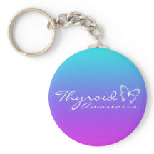 Thyroid Awareness Keychain