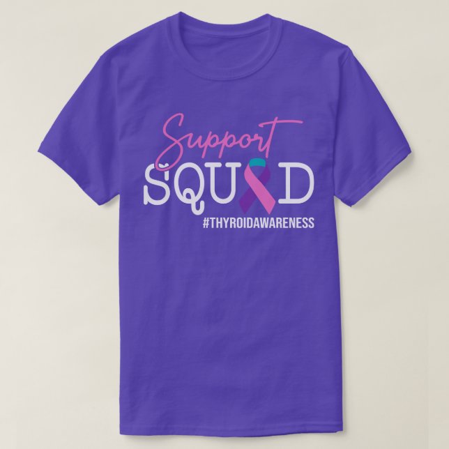 Thyroid Awareness Support Squad T-Shirt (Design Front)