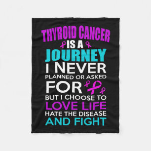 Thyroid Cancer Awareness  Fleece Blanket