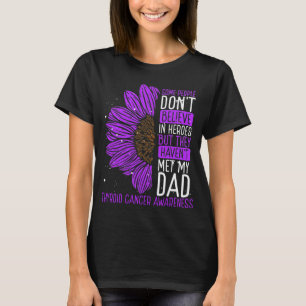 Thyroid Cancer Awareness Ribbon Dad Warrior T-Shirt