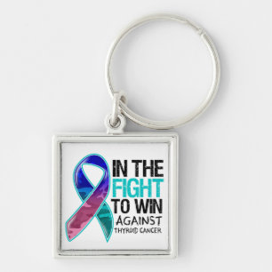 Thyroid Cancer - Fight To Win Keychain