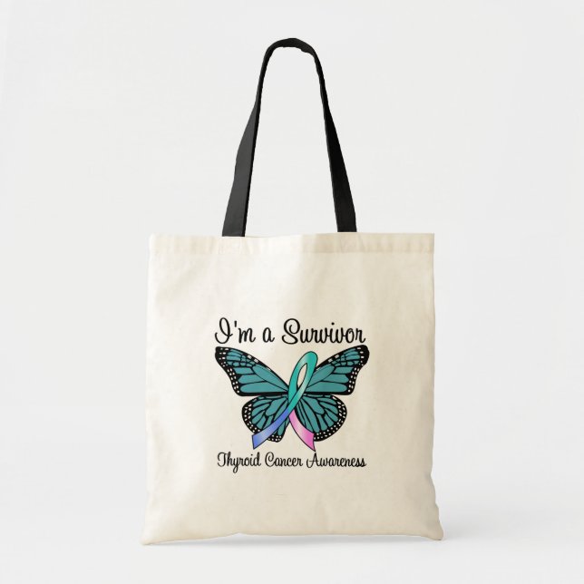 Thyroid Cancer I'm a Survivor Tote Bag (Front)