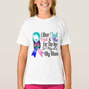 Thyroid Cancer Ribbon Hero My Mom T-Shirt