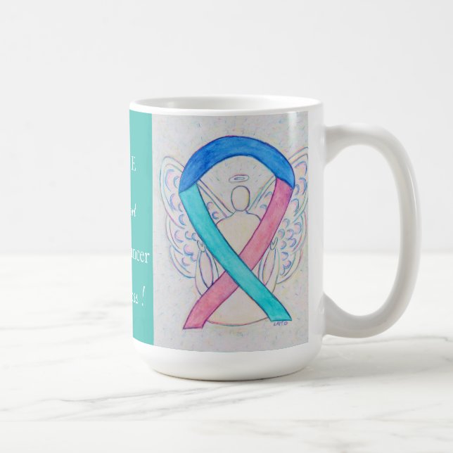 Thyroid Cancer Sensibilisation Ruban Angel Mug (Droite)