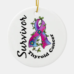 Thyroid Cancer Survivor 15 Ceramic Ornament
