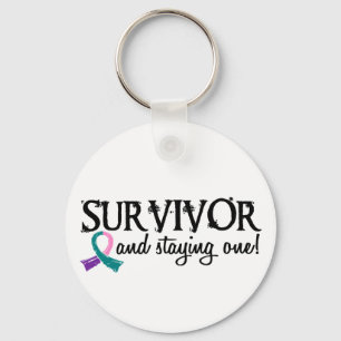 Thyroid Cancer Survivor 18 Keychain