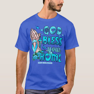 Thyroid Disease Awareness god bless faith hope T-Shirt