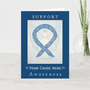 Thyroid Paisley Awareness Ribbon Customized Card