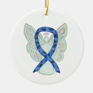 Thyroïde Sensibilisation Ribbon Angel Ornements