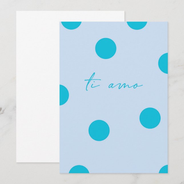 Ti amo flat Greeting Card (Front/Back)