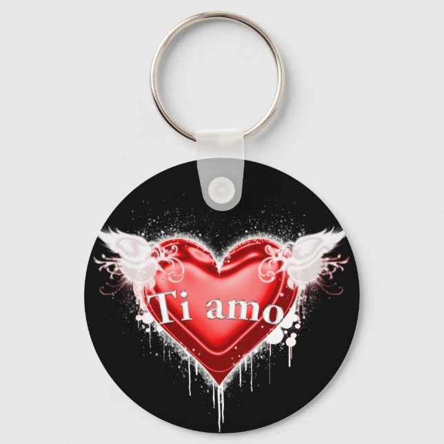 Ti amo (I love you) Keychain (Front)