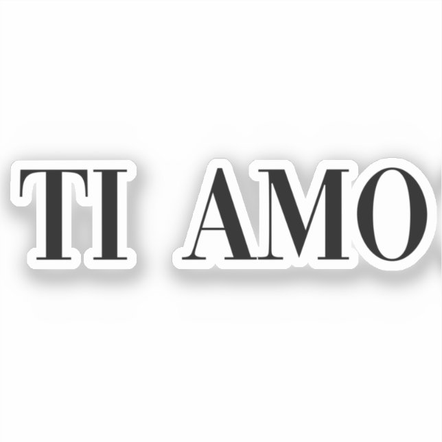 Ti amo lettering (Front)