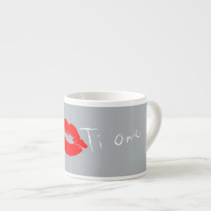 Ti Amo Love You in Italian Lips Kiss Coffee Mug
