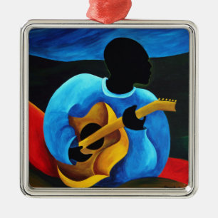 Ti-Jean le guitariste 2008 Metal Ornament