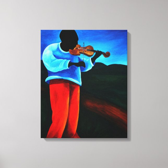 Ti-Jean le violoniste 2008 Canvas Print (Front)