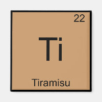 Ti - Tiramisu Funny Chemistry Element Symbol Tee