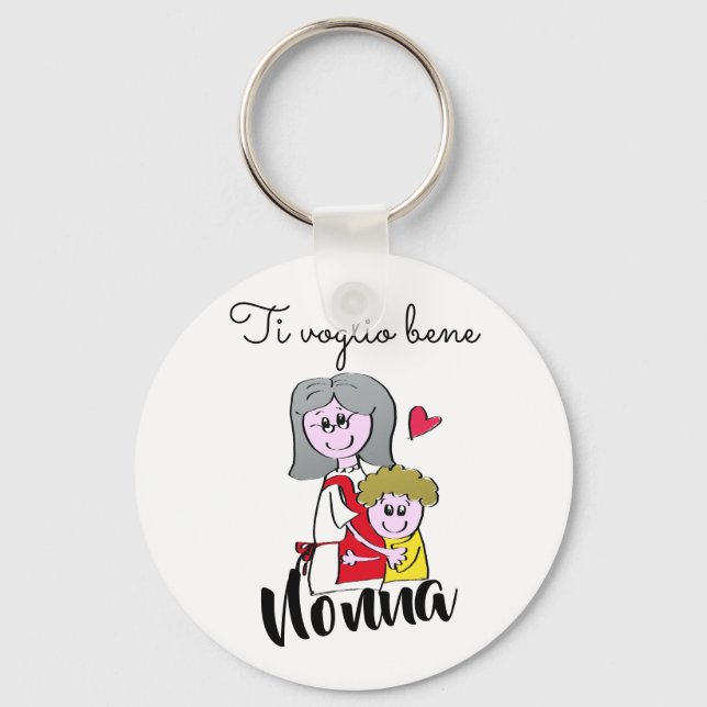 Ti voglio bene Nonna Keychain (Front)