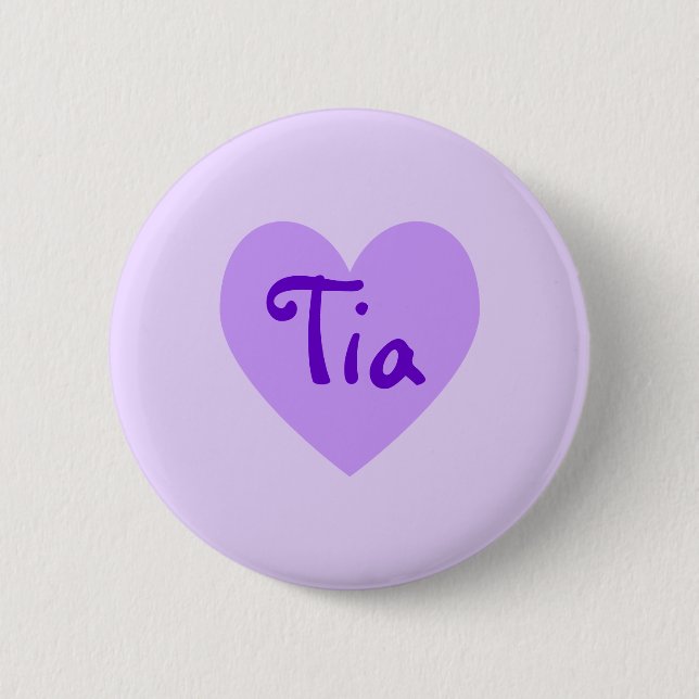 Tia in Purple 2 Inch Round Button (Front)