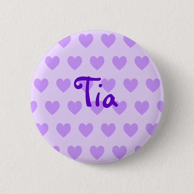 Tia in Purple 2 Inch Round Button (Front)