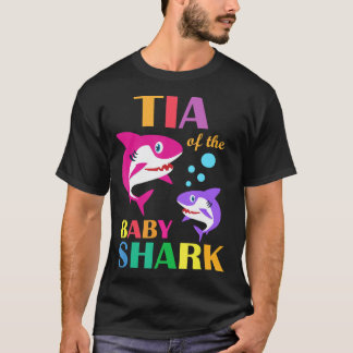 Tia Of The Baby Shark Birthday Tia Shark Mother's T-Shirt