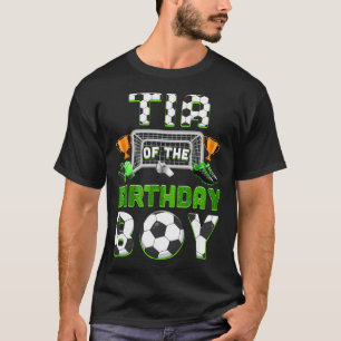 Tia Of The Birthday Boy Soccer Family Matching Par T-Shirt