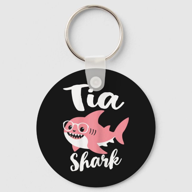 Tia Shark Mother's Day Grandma Funny  Keychain (Front)