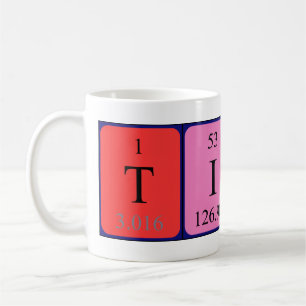 Tiago periodic table name mug