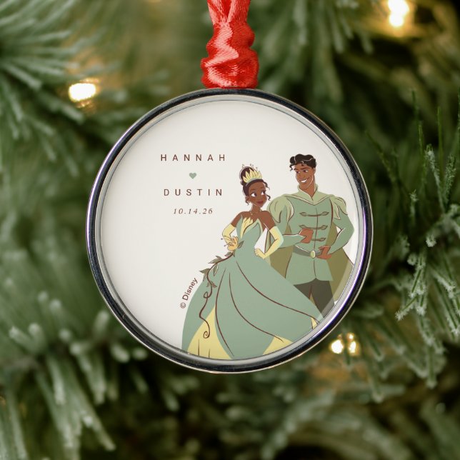 Tiana and Naveen Wedding Keepsake  Metal Ornament (Tree)