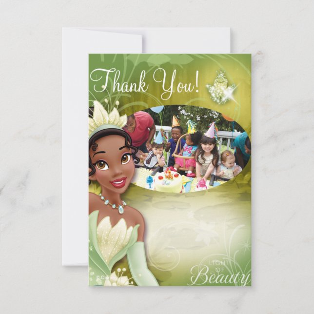 Tiana Birthday Thank You Cards (Front)