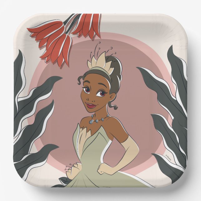 Tiana Captured Moment Paper Plate (Front)