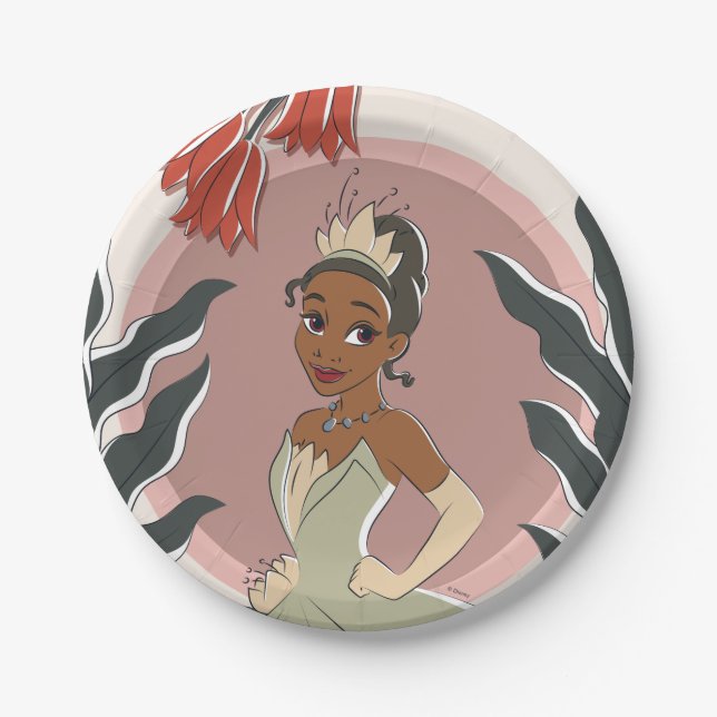 Tiana Captured Moment Paper Plate (Front)