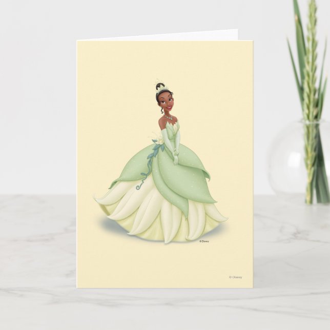 Tiana Green Dress Card (Front)