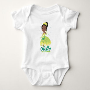 Tiana Hello I'm New Here Baby Bodysuit