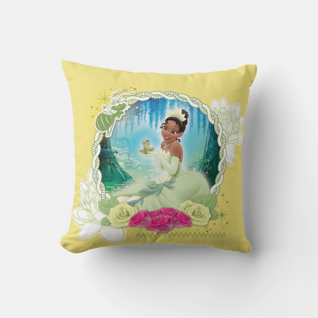 Tiana - I am a Princess Throw Pillow (Front)