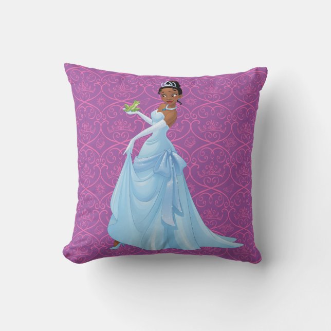Tiana | Loyalty Is Royalty Throw Pillow (Front)