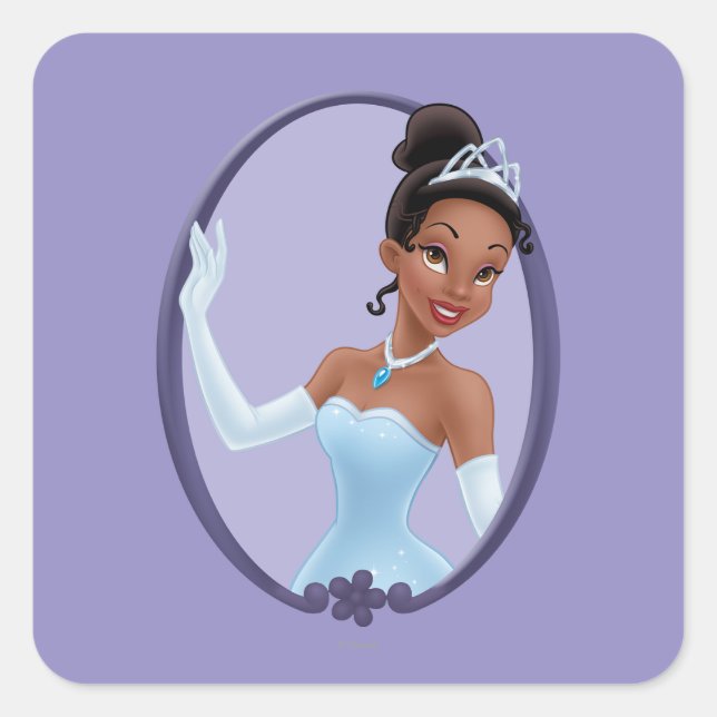 Tiana Mirror Square Sticker (Front)