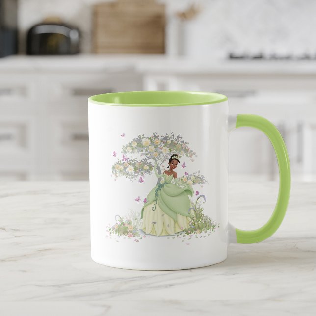 Tiana Under Tree Two-Tone Coffee Mug (Creator Uploaded)