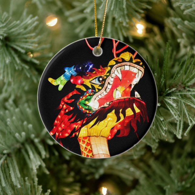 Tianlong Dragon Ceramic Ornament (Tree)