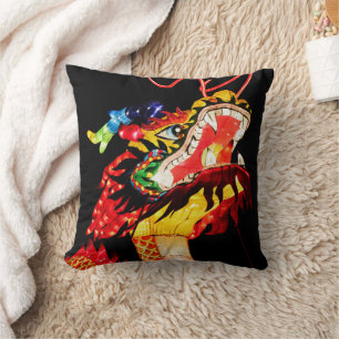 Tianlong Dragon Throw Pillow