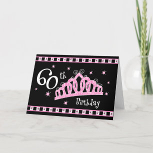 Tiara 60th Birthday Card