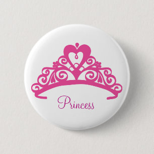 Tiara Bottom 2 Inch Round Button
