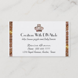 Tiara et Gems Cartes de visite