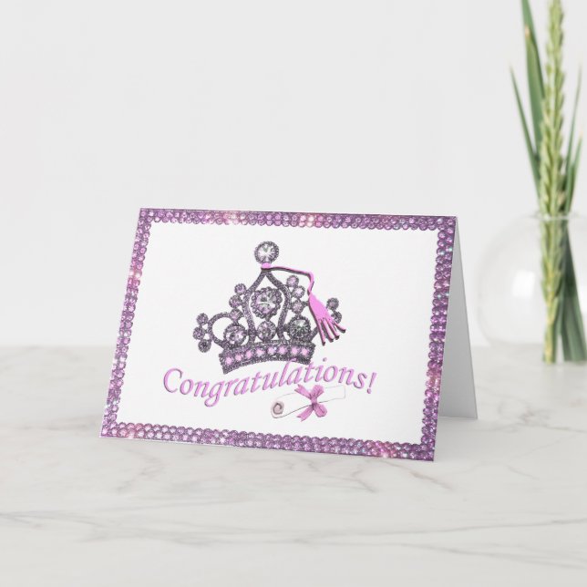 Tiara Félicitations Cartes de fin d'études ! Carte (Devant)