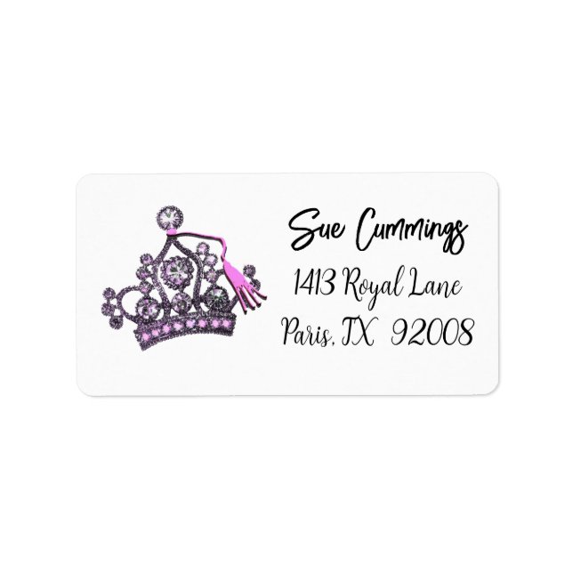 “Tiara Gradation” Princess Label (Front)